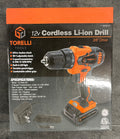 NEW Torelli Tools 12V Cordless Li-ion Drill (Model INV00707). OBO