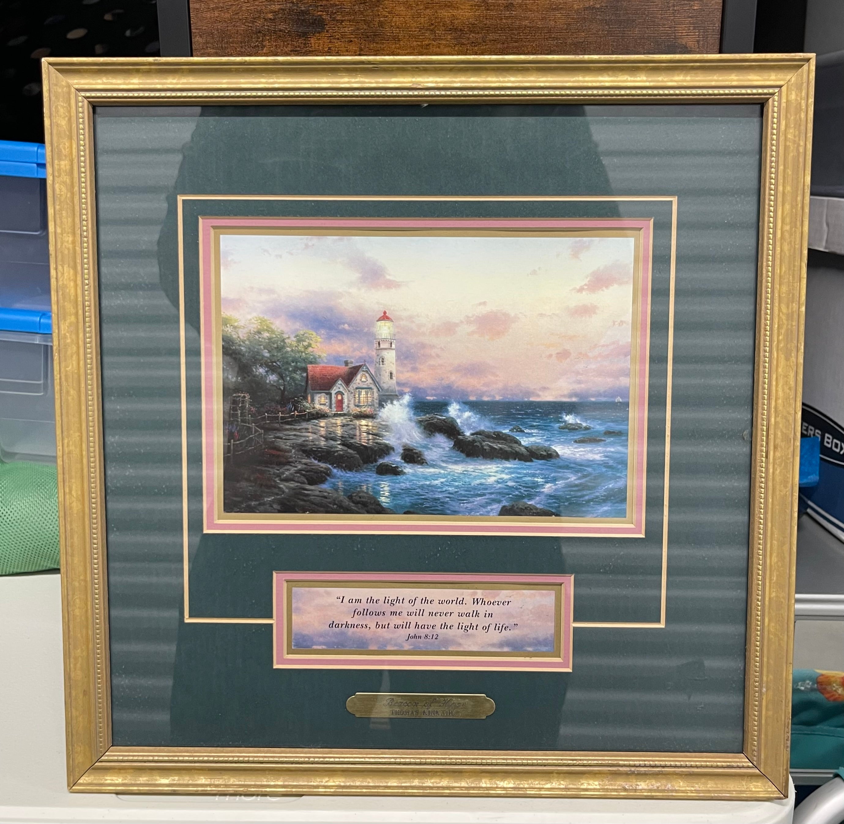 Thomas Kinkade "Beacon of Hope" authentic framed print from  Seaside Memories I